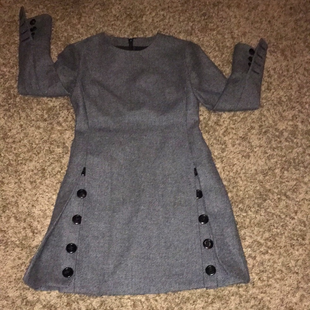 Dior EUC herringbone tweed structured Dress